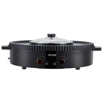VEVOR Hot Pot with Grill 1800W 2-in-1 Electric Smokeless Grill and Hot Pot