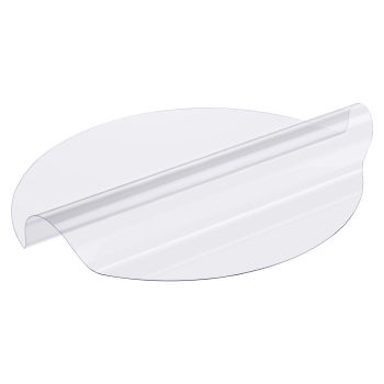 VEVOR Plastic Table Cover, 42 x 42 Inch 2.0 mm Thick Clear Table Protector, Round PVC Desk Mat, Waterproof & Easy Cleaning Desk Pad Tablecloth, for Office Dresser Dining Room Table Night Stand