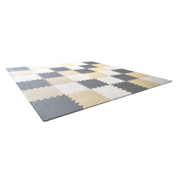 VEVOR Kids Foam Puzzle Floor Playmat 0.4 in 36 Pcs Interlocking EVA Soft Tiles