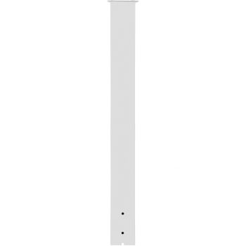 VEVOR Mailbox Post, 43\" High Mailbox Stand, White Powder-Coated Mail Box Post Kit, Q235 Steel Post Stand Surface Mount Post for Sidewalk and Street Curbside, Universal Mail Post for Outdoor Mailbox