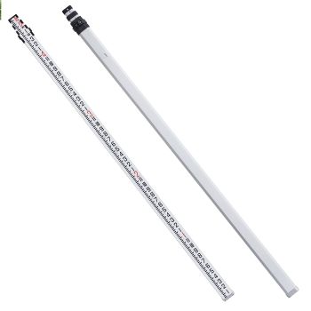 VEVOR Measuring Rod 16-Feet/8ths 4 Sections Telescopic Grade Rod 1/8in w/ Bag