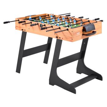 VEVOR Folding Foosball Table, 106 cm Standard Size Table, Indoor Full Size Foosball Tables for Home, Family, and Game Room, Durable Soccer Set, Includes 2 Balls