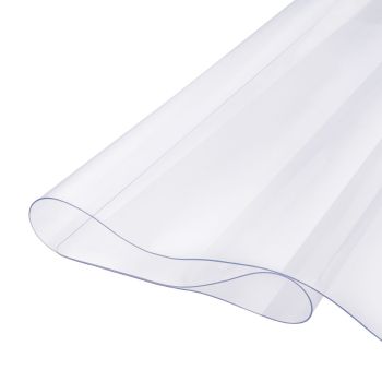 VEVOR Plastic Table Cover, 54 x 54 Inch 1.5 mm Thick Clear Table Protector, Square PVC Desk Mat, Waterproof & Easy Cleaning Desk Pad Tablecloth, for Office Dresser Dining Room Table Night Stand