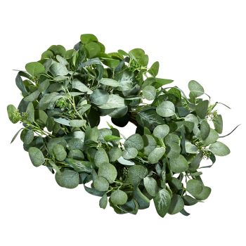 VEVOR Artificial Decorative Wreath 66.04 cm Green Eucalyptus Leaves Year Round
