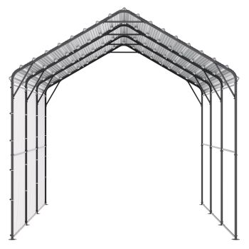 VEVOR Heavy Duty Metal Carport, 10' x 15' Outdoor Carport with Galvanized Steel Frame & Roof, Car Tent Garage Shade with Removable Sidewalls, Multi-Use Car Shelter for Pickup, Boat, Car & Tractors