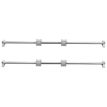 VEVOR Linear Guide Rail Set, SFC20 1200mm, 2 PCS 47.2 in/1200 mm SFC20 Guide Rails 4 PCS SC20 Slide Blocks 4 PCS Rail Supports, Linear Rails and Bearings Kit for Automated Machines CNC DIY Project