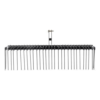 VEVOR Tow Behind Landscape Rake, 1.8m Tow Dethatcher with 32 Steel Tines, Lawn Dethatcher Rake Attaches to Category 1, 3 Point Hitch for Tractor, for Leaves, Pine Needles, Straw, and Grass