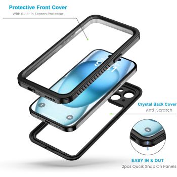 iPhone 15 Waterproof Shockproof Case