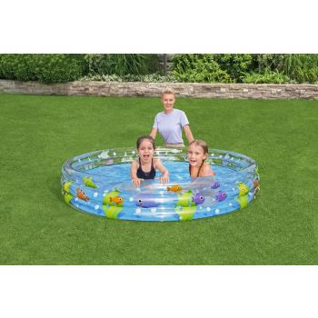 Bestway 1.83m x H33cm Deep Dive 3-Ring Inflatable Play Pool