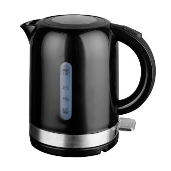 1L Black Electric Kettle High Grade Abs Material