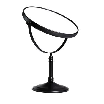 5X & 1X Tabletop Magnifying Mirror - Matte Black