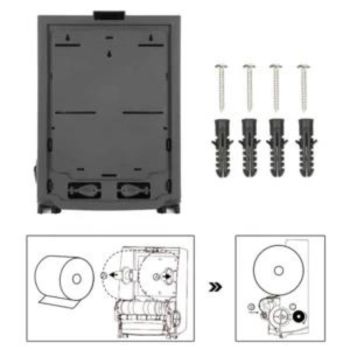 Semi-Autocut Paper Towel Dispenser-Black