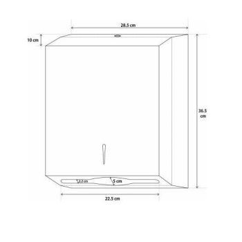 Stainless Steel Slimline Paper Towel Dispenser