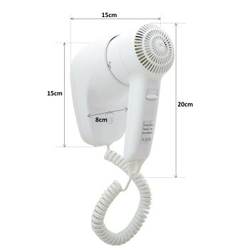Wall Mount Hair Dryer 1200W - White