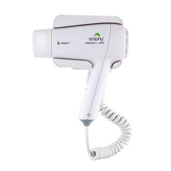 Plaza Wall Mount Hair Dryer 1800W - White