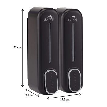 CLASSIC Dual Soap/Shampoo Dispenser 300ml -Black