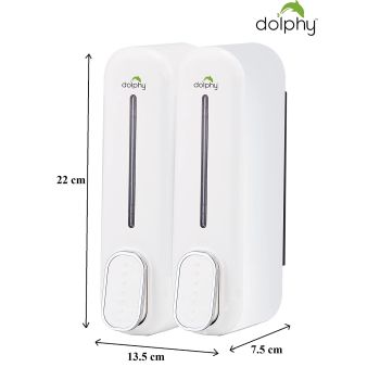 CLASSIC Dual Soap/Shampoo Dispenser 300ml -White