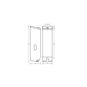 Triple Toilet Roll Dispenser - Silver