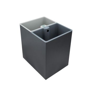 Recycle Compartment Bin 7L + 7L - Black