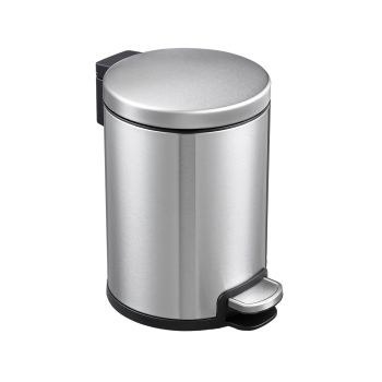 Round Soft Closing Stainless Steel PEDAL Bin- 3L
