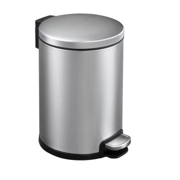Round Soft Closing Stainless Steel PEDAL Bin - 6L
