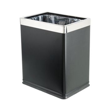 10 L Black Stainless Steel Dustbin