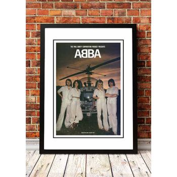 Abba 'Australian Tour' In Store Poster 1977 - Framed A3