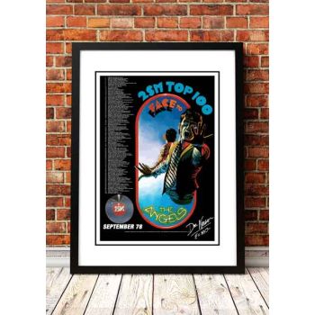 The Angels (Angel City) 'Face to Face' In Store Poster 1978 - Framed A1