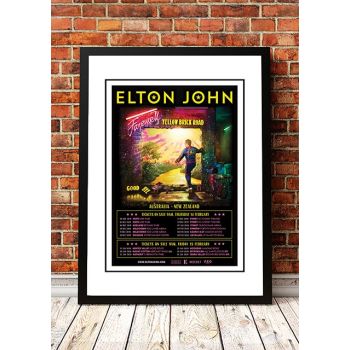 Elton John 'Final Australian Tour' Poster 2019 - Framed A2