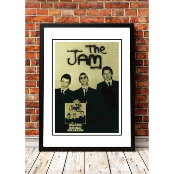 The Jam 'In The City' In Store Poster 1977 - Framed A1