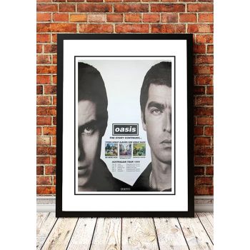 Oasis 'Australian Tour' Poster 1998 - Framed A1
