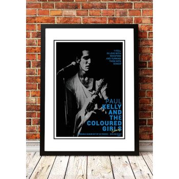 Paul Kelly 'Gossip' In Store Poster 1986 - Framed A3