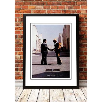 Pink Floyd 'Wish You Were Here' In Store Poster 1975 - Framed A3
