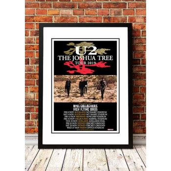 U2 'Joshua Tree' Australian Tour Poster 2019 - Framed A1
