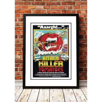 Attack of the Killer Tomatoes' Cult Movie Poster! - Framed A3