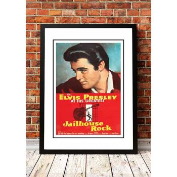 Elvis 'Jailhouse Rock' Framed Movie Poster! - Framed A4
