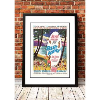Elvis 'Blue Hawaii' Framed Movie Poster! - Framed A4