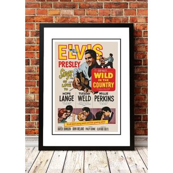 Elvis 'Wild in the Country' Framed Movie Poster! - Framed A4