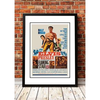 Elvis 'Flaming Star' Framed Movie Poster! - Framed A2