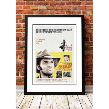 Elvis 'Charro' Framed Movie Poster! - Framed A4