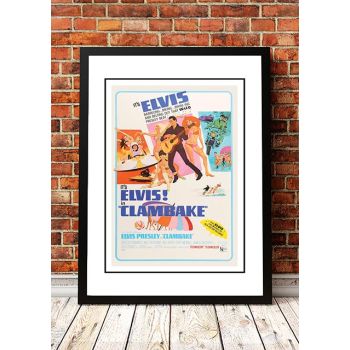 Elvis 'Clambake' Framed Movie Poster! - Framed A2