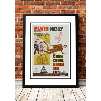 Elvis 'Easy Come, Easy Go' Framed Movie Poster! - Framed A4