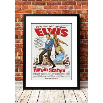 Elvis 'Harem Scarem' Framed Movie Poster! - Framed A3