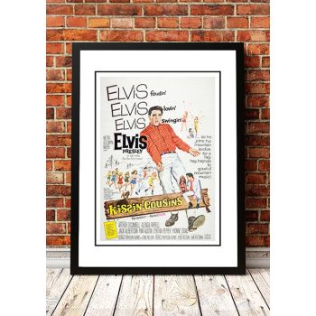 Elvis 'Kissin' Cousins' Framed Movie Poster! - Framed A4