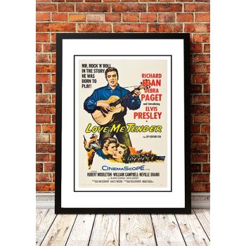 Elvis 'Love Me Tender' Framed Movie Poster! - Framed A2