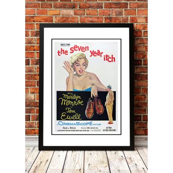 Marilyn Monroe ‘The Seven Year Itch’ Framed Movie Poster! - Framed A3