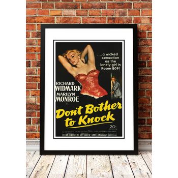 Marilyn Monroe ‘Don’t Bother to Knock’ Framed Movie Poster! - Framed A3