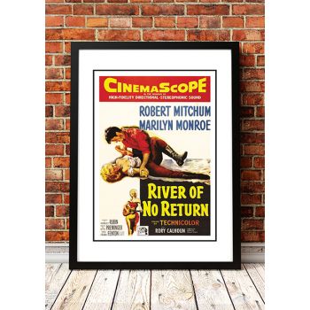 Marilyn Monroe ‘River of No Return’ Framed Movie Poster! - Framed A2