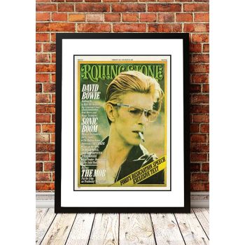 David Bowie' Rolling Stone Magazine Cover! - Framed A2