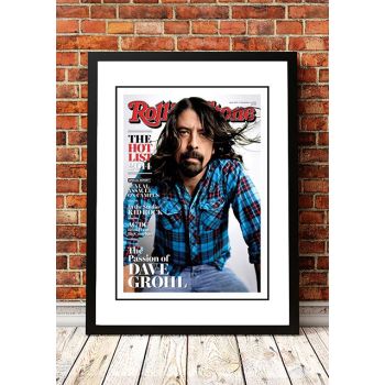 Dave Grohl' Rolling Stone Magazine Cover! - Framed A2